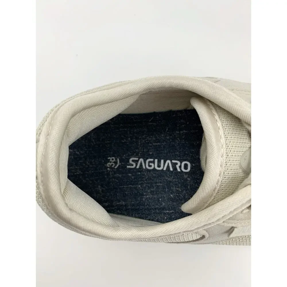 Saguaro Luck I Barefoot Shoes Beige Knit Sneakers Lace Up Women's 38 US 7.5 8